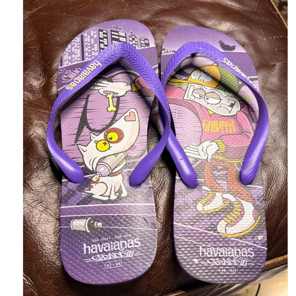 Havaianas Graffiti Chivitz Street Art Limited Edition Street Art Flip Flops